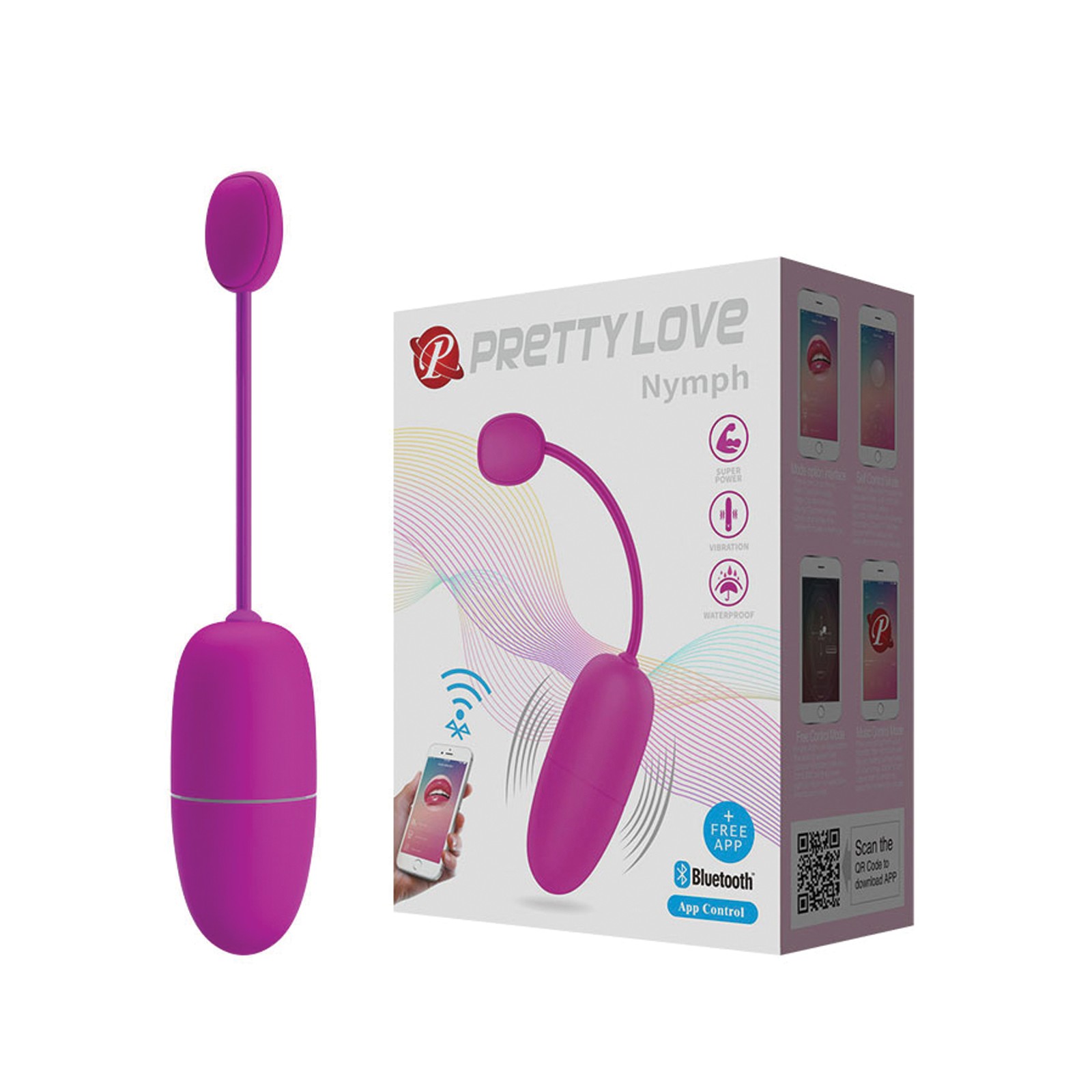 Huevo Vibrador App-Activado Pretty Love Nymph - Fucsia