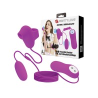 Pretty Love Suction Vibro Bullets Fuchsia