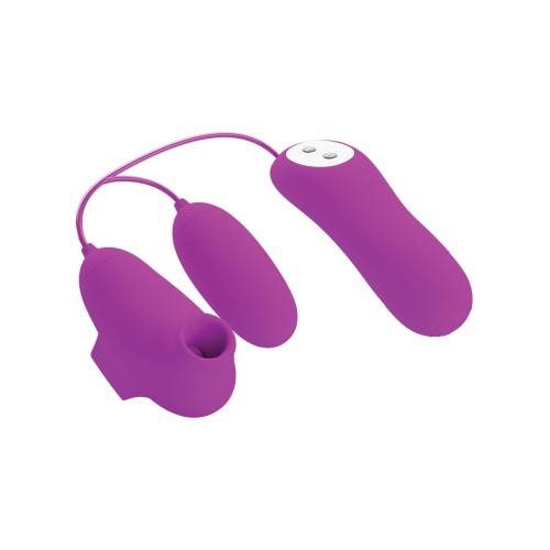 Pretty Love Suction Vibro Bullets Fuchsia