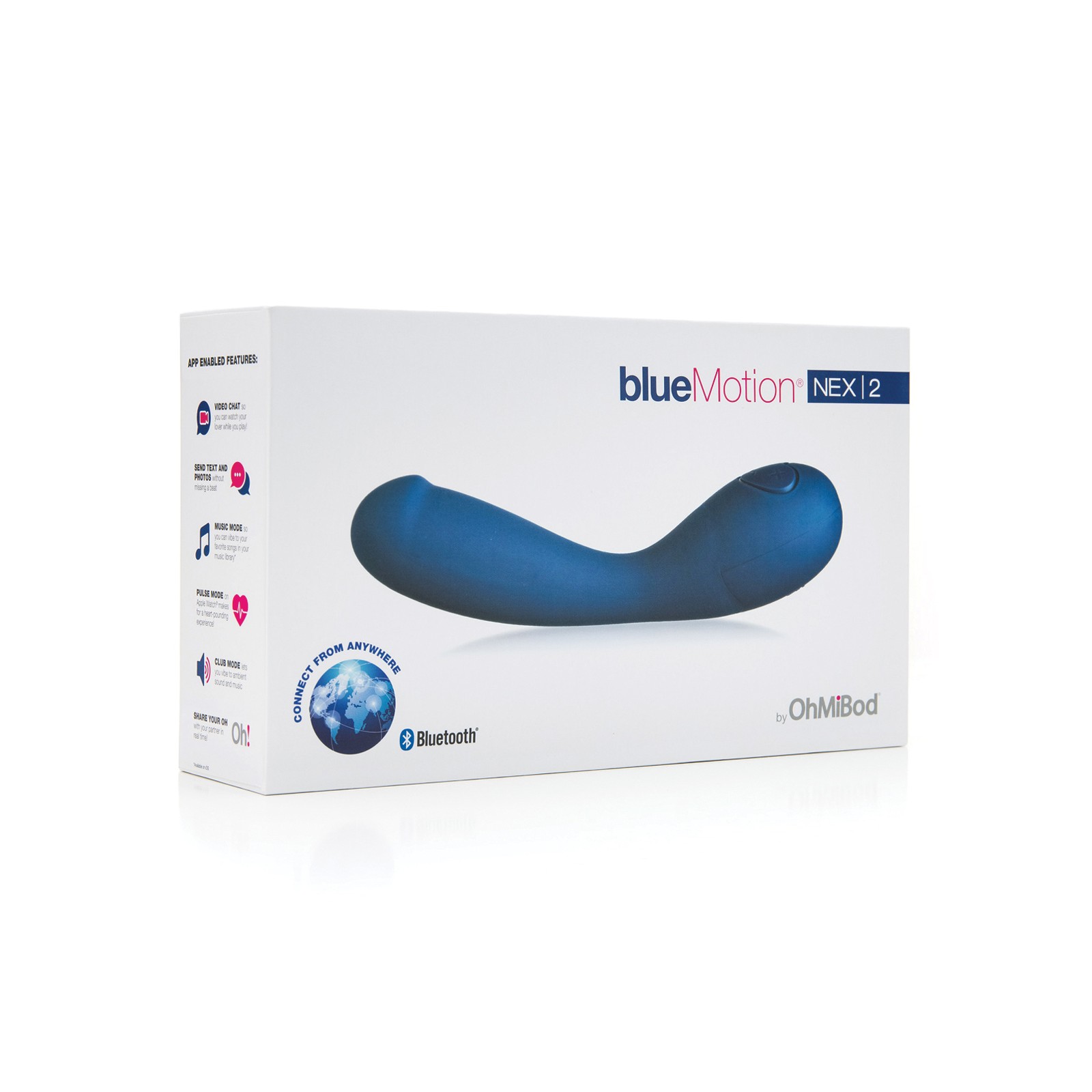 OhMiBod Blue Motion Nex 2 G-Spot Vibrator Navy