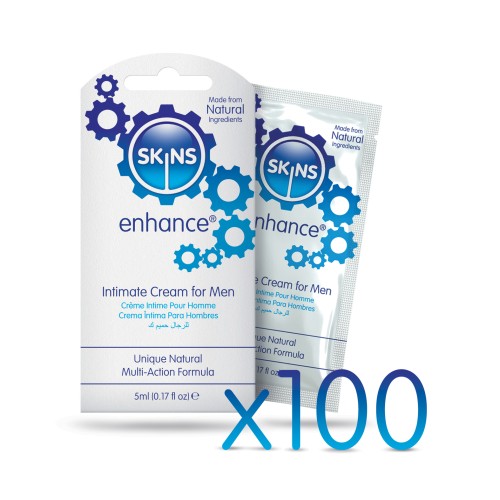 Cremas Intimas Skins Enhance Caja de 100 Unidades