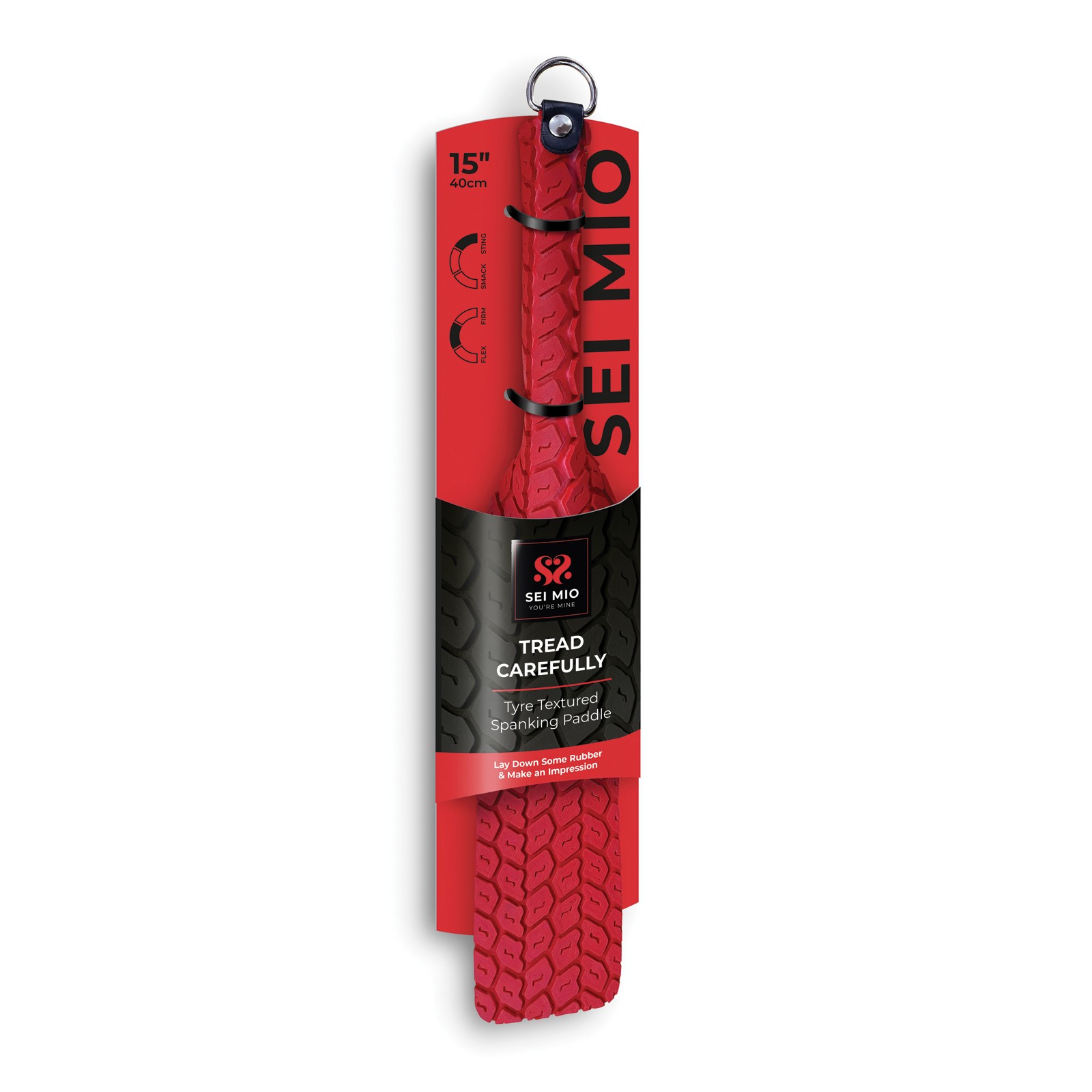 Sei Mio Large Tyre Paddle Red for Pleasure