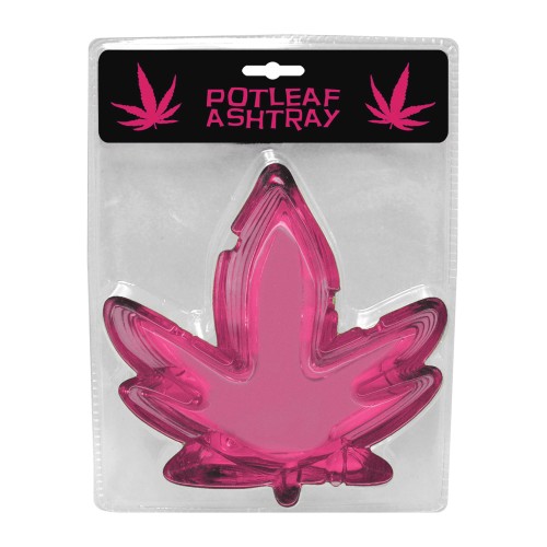 Cenicero en Forma de Hoja de Marihuana - Rosa