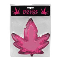 Potleaf Shaped Ashtray - Pink