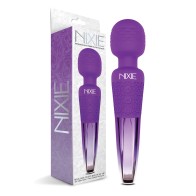 Nixie Rechargeable Wand Massager - Purple Ombre Metallic