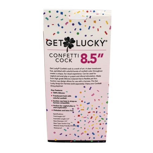 Get Lucky Confetti Cock - Fun & Versatile