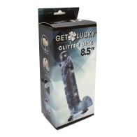 Get Lucky 8.5" Glitter Dick - Clear