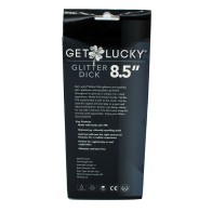 Get Lucky 8.5" Glitter Dick - Clear