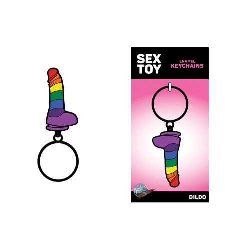 Playful Pride Dildo Keychain for Fun and Style