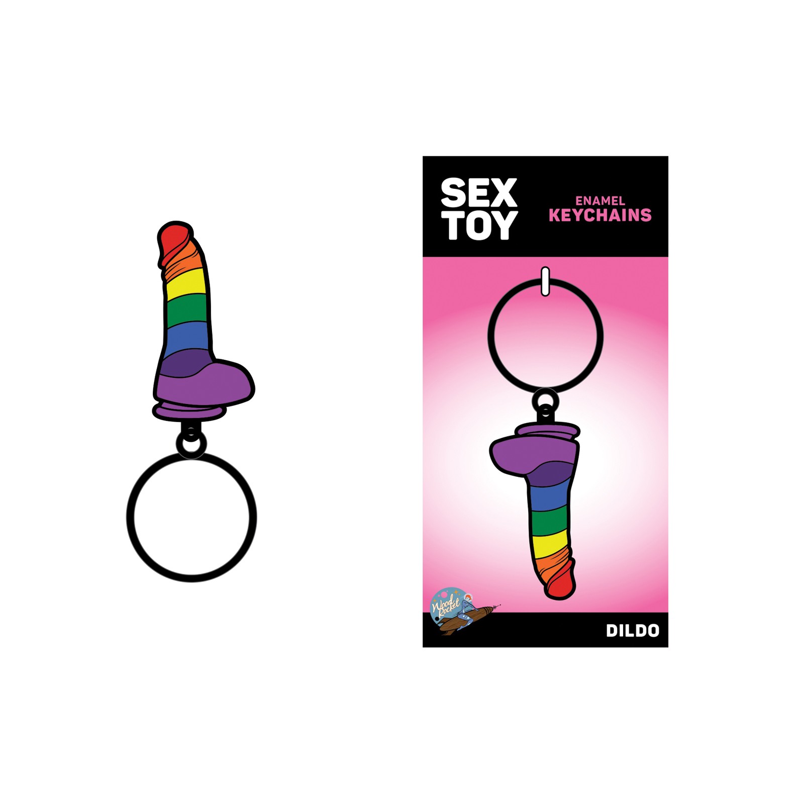 Playful Pride Dildo Keychain for Fun and Style