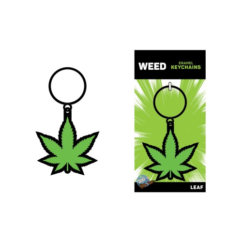 Fun Weed Leaf Keychain for Stoner Lovers