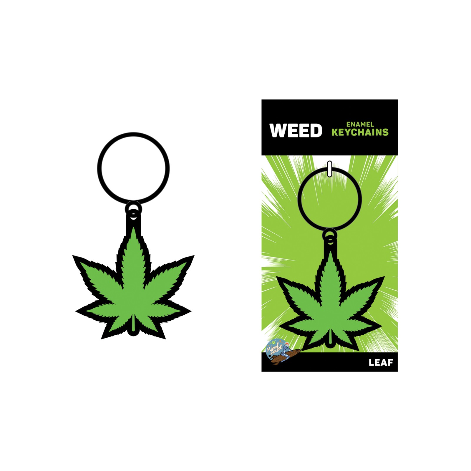 Fun Weed Leaf Keychain for Stoner Lovers