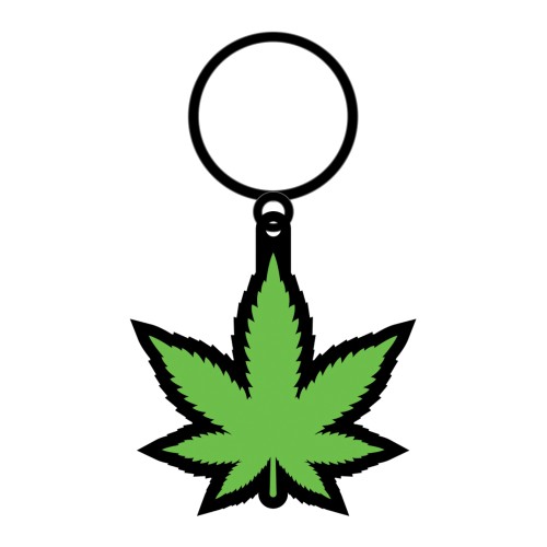 Fun Weed Leaf Keychain for Stoner Lovers