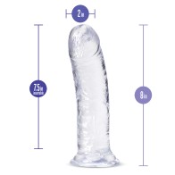 Blush B Yours Plus 8" Roar n Ride Dildo - Clear