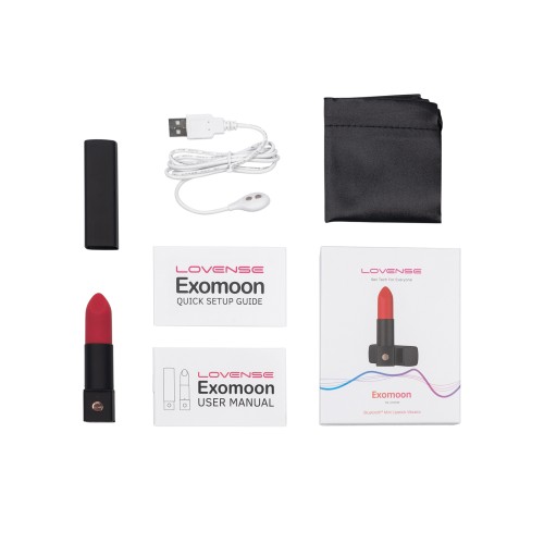 Lovense Exomoon Lipstick Vibe - Red