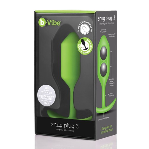 b-Vibe Weighted Snug Plug 3 - Lime