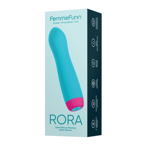 Femme Funn Rora Rotating Bullet in Turquoise