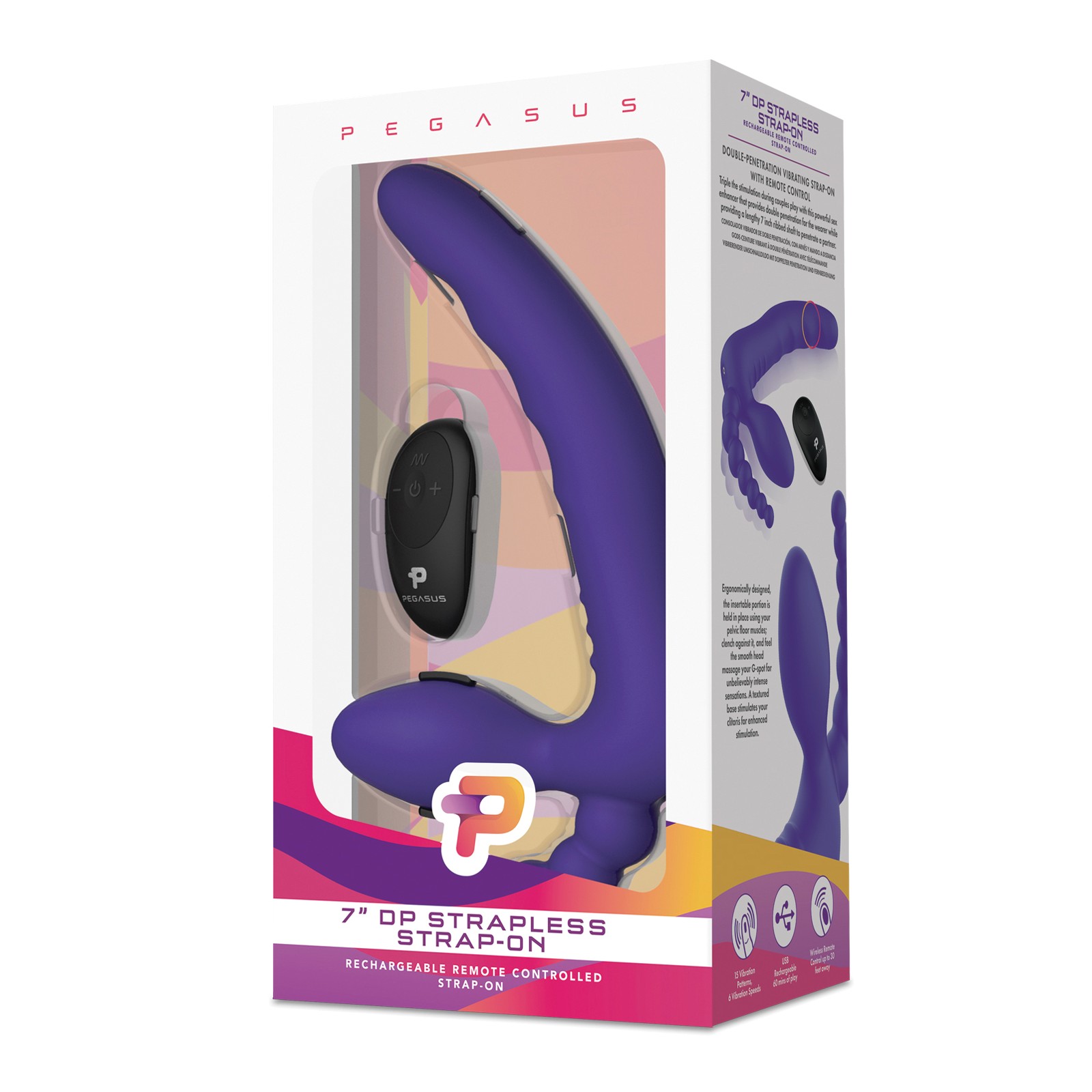 Dildo Strapless Pegasus con Control Remoto