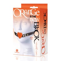 The 9's Orange is the New Black Silicone Heart Gag