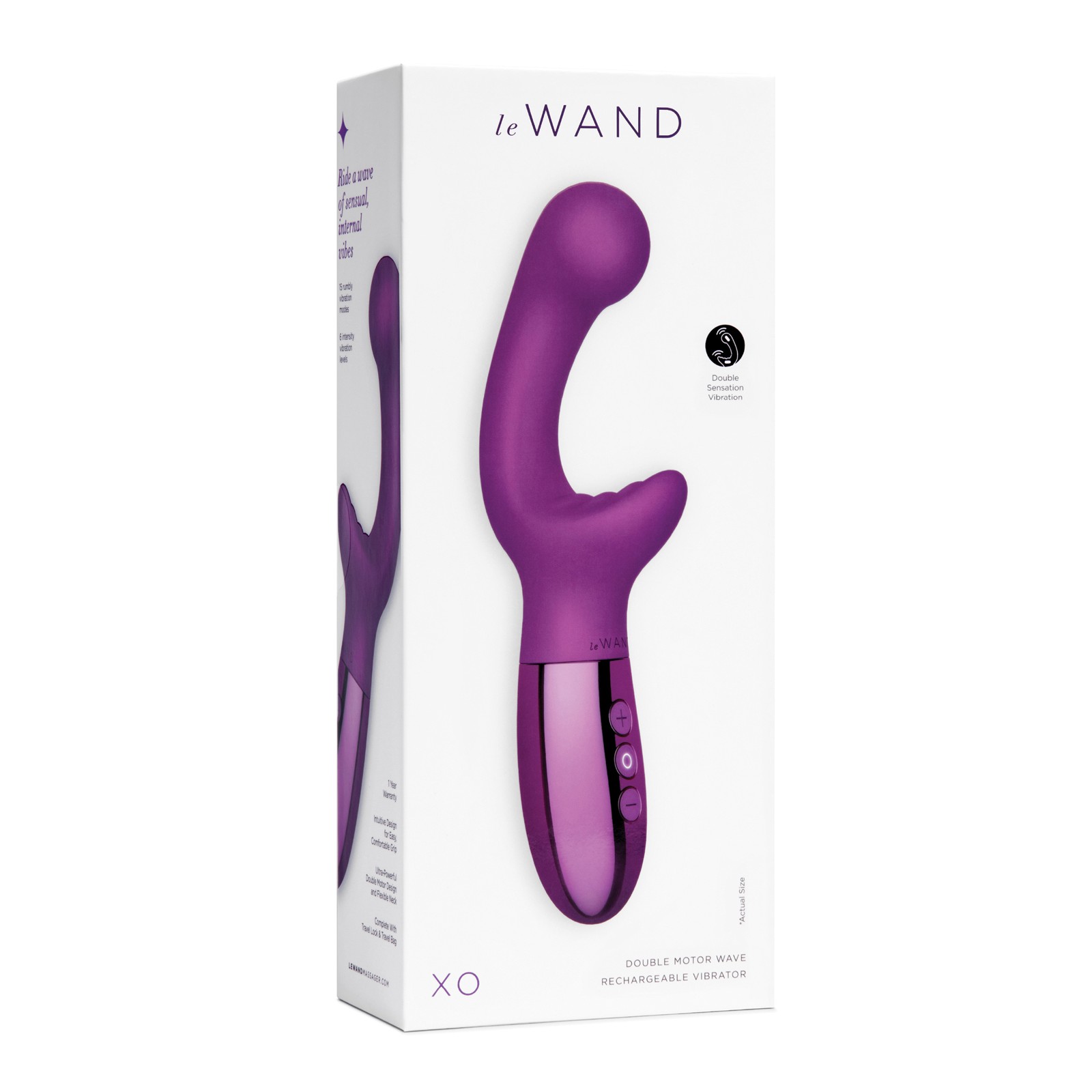 Le Wand XO Double Motor Wave Vibrator Cherry