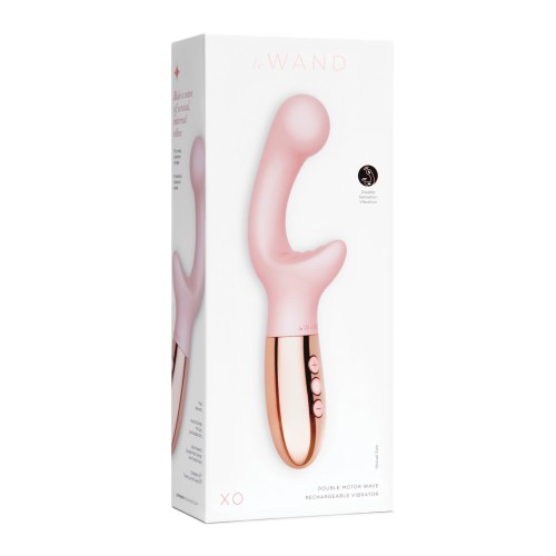 Le Wand XO Double Motor Wave Vibrator Rose Gold