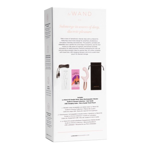 Le Wand XO Double Motor Wave Vibrator Rose Gold