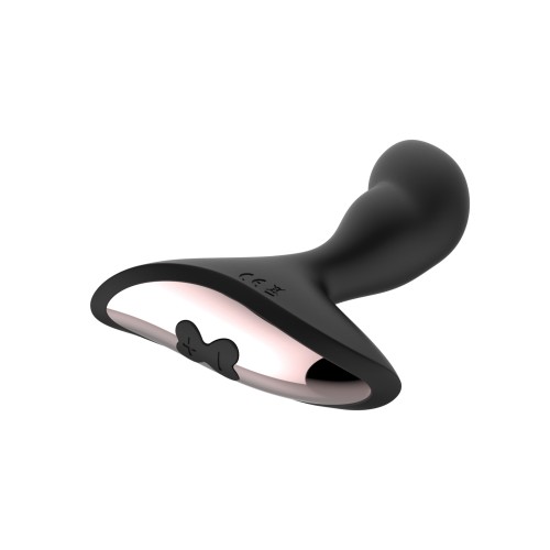 Gender Fluid Rumble Anal Vibe with Remote - Black