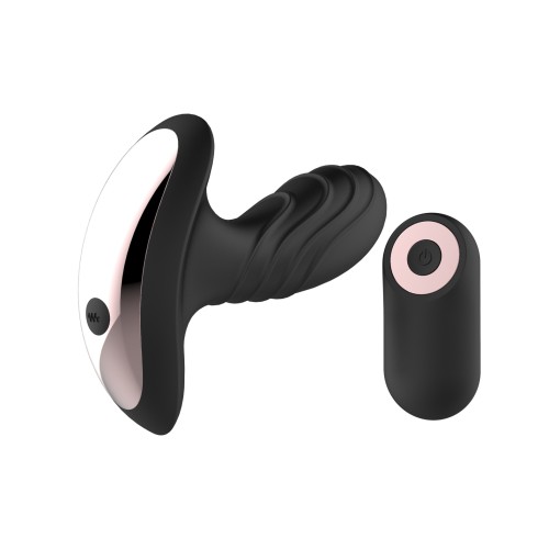 Gender Fluid Buzz Anal Vibe with Remote Black