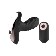 Gender Fluid Buzz Anal Vibe with Remote Black