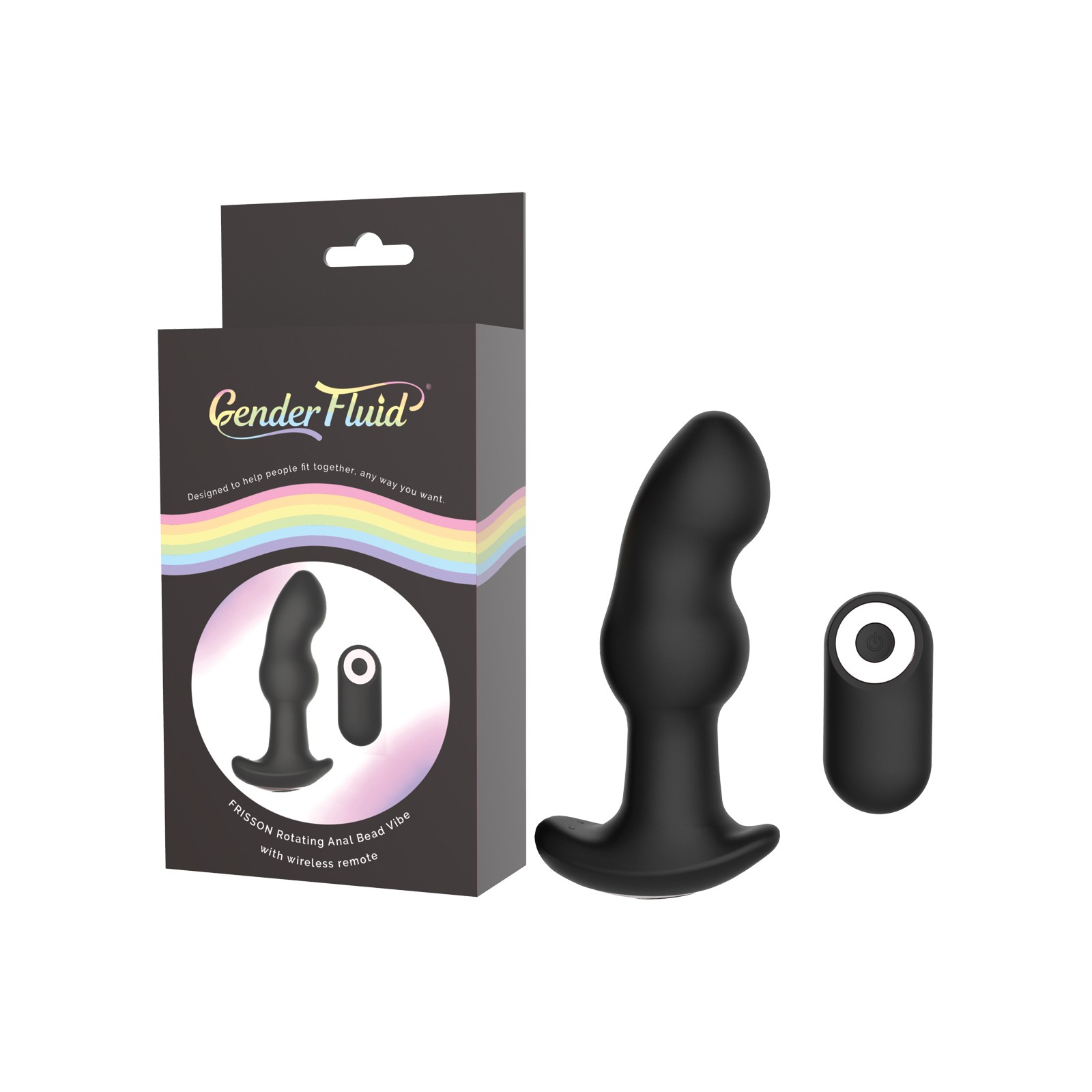 Gender Fluid Frission Anal Vibe Remote Control Black