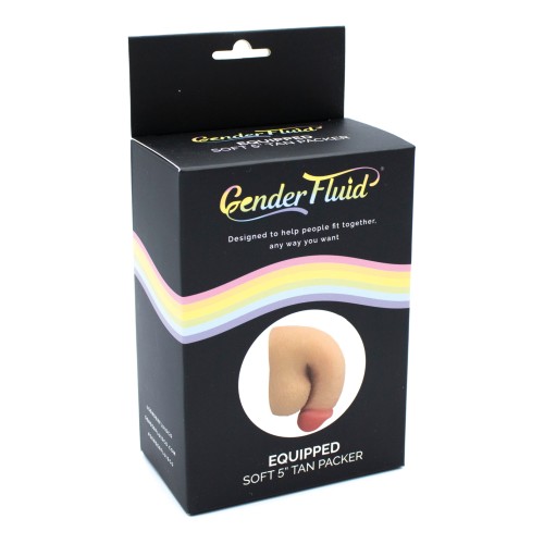 Gender Fluid 5" Equipped Soft Packer - Tan