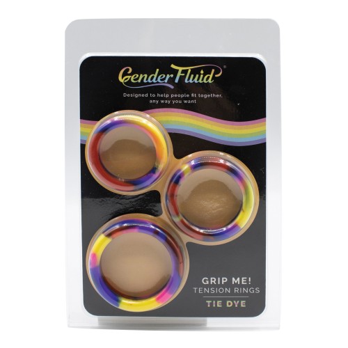 Juego de Anillos de Tensión Gender Fluid Grip Me! Tie Dye