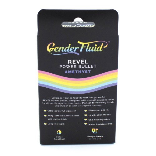 Bullet de Poder Gender Fluid Revel Vibrador Púrpura