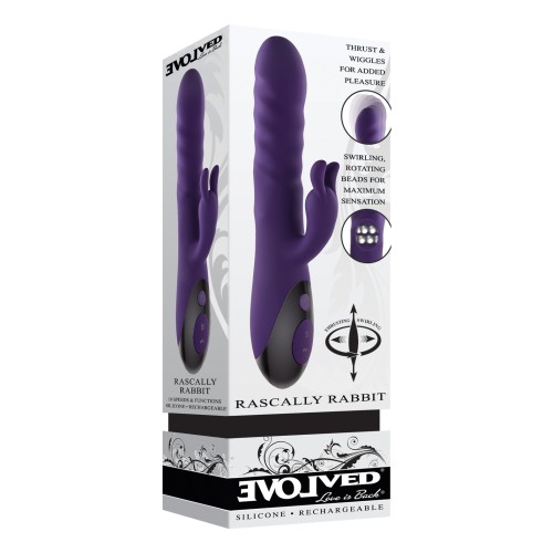 Evolved Rascally Rabbit Vibrator Purple