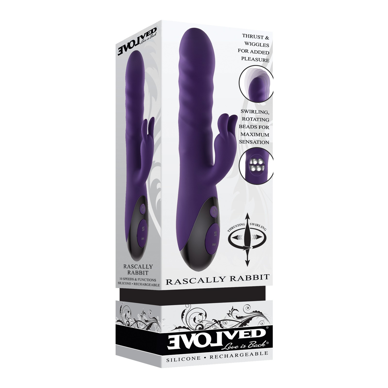 Evolved Rascally Rabbit Vibrator Purple