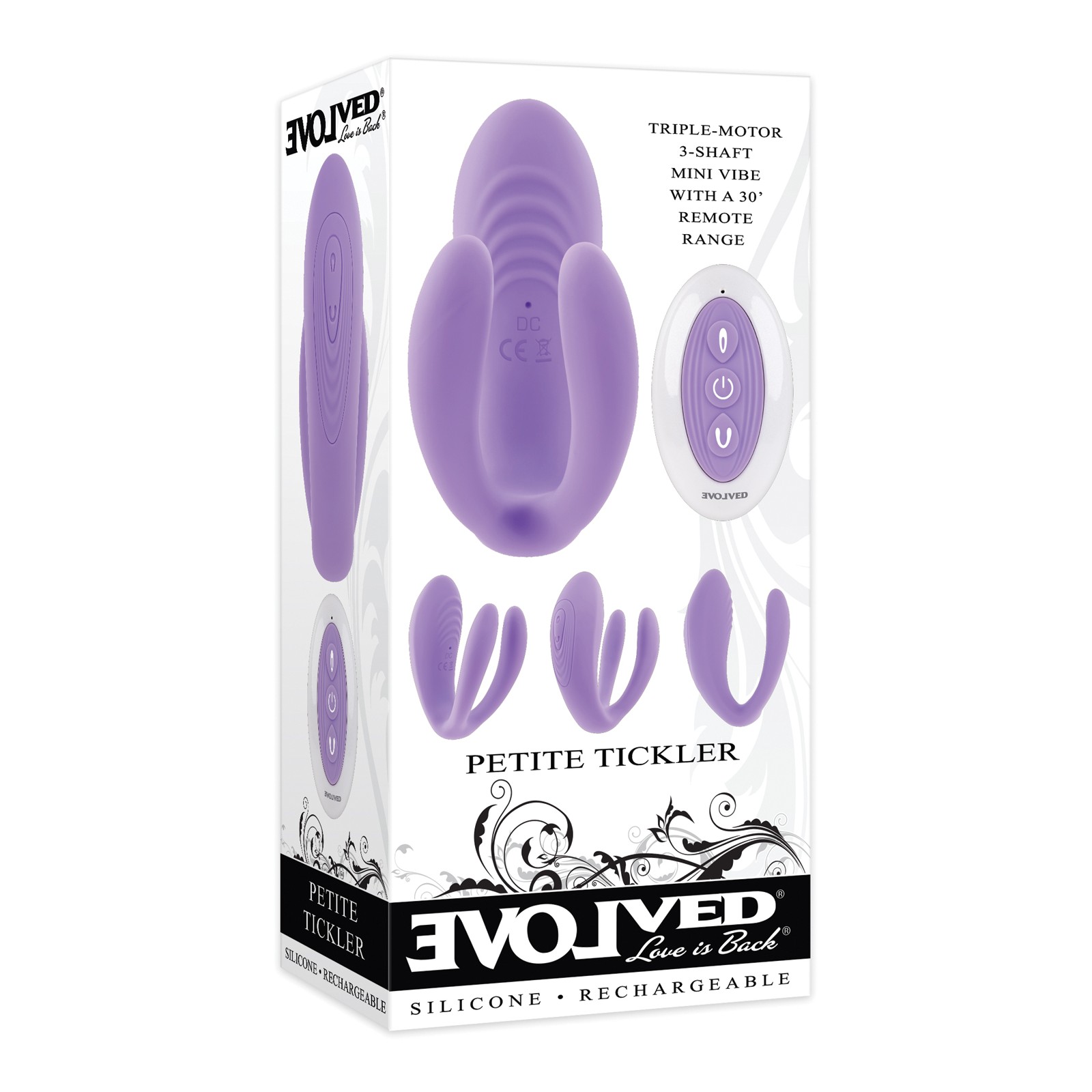 Mini Vibrador Evolved Petite Tickler Púrpura