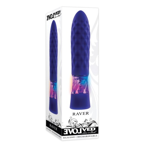 Evolved Raver Light Up Bullet Vibrator - Purple