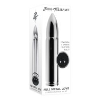 Vibrador Bala Full Metal Love de Zero Tolerance - Cromo