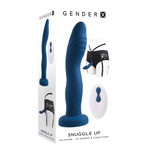 Gender X Snuggle Up Dual Motor Strap-On Blue