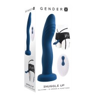 Gender X Snuggle Up Dual Motor Strap-On Blue