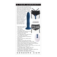 Gender X Snuggle Up Dual Motor Strap-On Blue