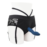 Gender X Snuggle Up Dual Motor Strap-On Blue