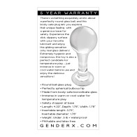 Gender X The Baller Clear Glass Plug for Sensual Play