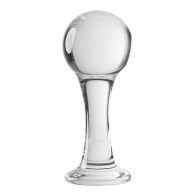 Gender X The Baller Clear Glass Plug for Sensual Play