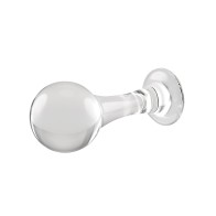 Gender X The Baller Clear Glass Plug for Sensual Play