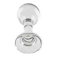 Gender X The Baller Clear Glass Plug for Sensual Play