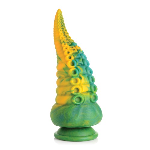 Creature Cocks Dildo de Silicona Monstropus Tentacular Verde Amarillo