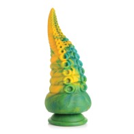 Creature Cocks Dildo de Silicona Monstropus Tentacular Verde Amarillo