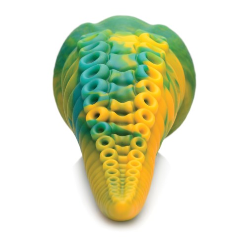 Creature Cocks Dildo de Silicona Monstropus Tentacular Verde Amarillo