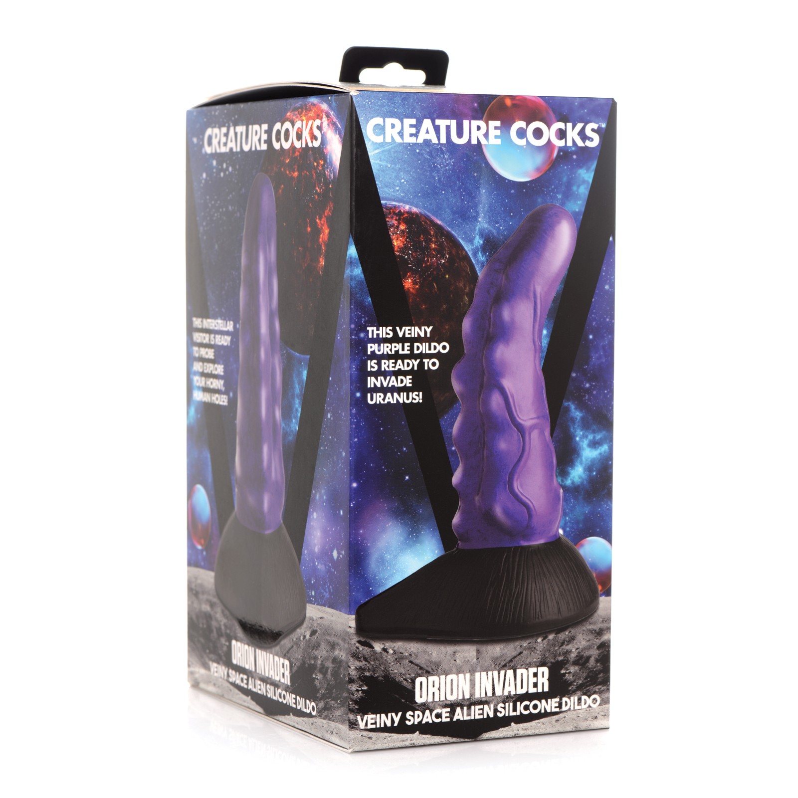 Creature Cocks Orion Invader Silicone Dildo Purple Black